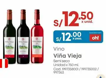 Makro Vino viña vieja x 750 ml oferta