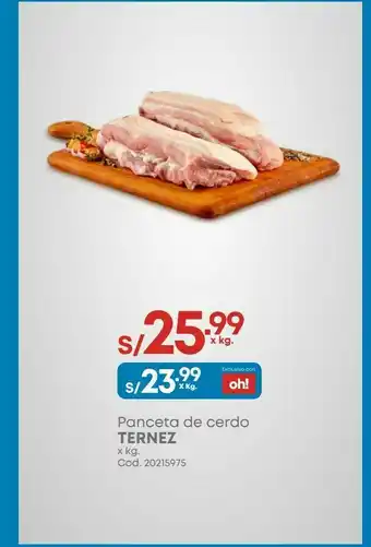 Makro Panceta de cerdo ternez x kg. oferta