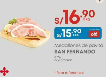 Makro Medallones de pavita san fernando x kg. oferta