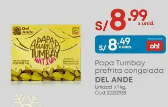 Makro Papa tumbay prefrita congelada del ande kg oferta