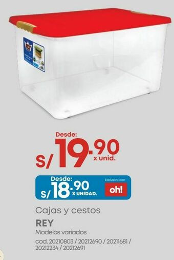 Makro Cajas y cestos rey oferta