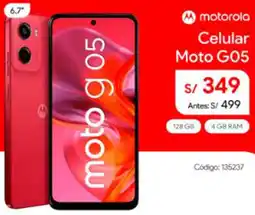 Hiraoka Motorola celular moto G05 oferta