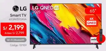 Hiraoka Lg smart tv 65" oferta