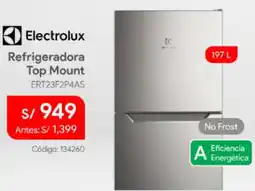 Hiraoka Electrolux refrigeradora top mount oferta