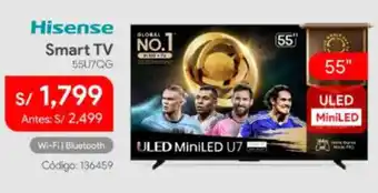Hiraoka Hisense smart tv 55" oferta