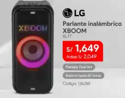 Hiraoka Lg parlante inalámbrico xboom oferta