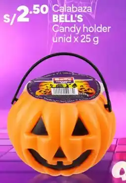 Plaza Vea Bell's calabaza candy holder oferta