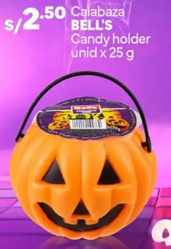Bell's calabaza candy holder