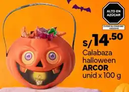 Plaza Vea Arcor calabaza halloween oferta