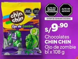 Plaza Vea Chin chin chocolates ojo de zombie oferta