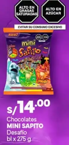 Plaza Vea Mini sapito chocolates desafío oferta