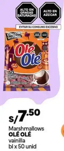 Plaza Vea OLÉ OLÉ marshmallows vainilla oferta