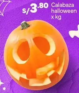 Plaza Vea Calabaza halloween oferta