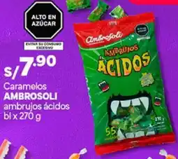 Plaza Vea Ambrosoli caramelos ambrujos ácidos oferta