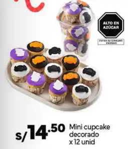 Plaza Vea Mini cupcake decorado oferta