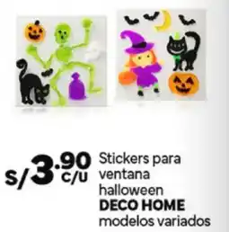 Plaza Vea Deco home stickers para ventana modelos variados oferta