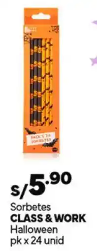 Plaza Vea Class & work sorbetes halloween oferta