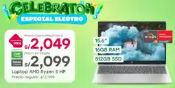 Tottus Laptop amd ryzen 5 hp oferta