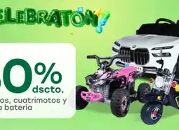 Tottus En motos, cuatrimotos y autos a batería oferta
