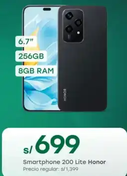 Tottus Honor smartphone 200 lite oferta