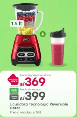 Tottus Oster licuadora tecnología reversible oferta