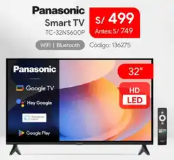 Hiraoka Panasonic smart tv 32" oferta