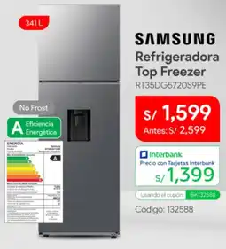 Hiraoka Samsung refrigeradora top freezer oferta