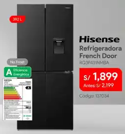 Hiraoka Hisense refrigeradora french door oferta