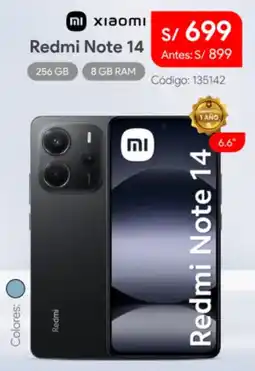 Hiraoka Xiaomi redmi note 14 oferta