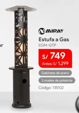 Hiraoka Miray estufa a gas oferta