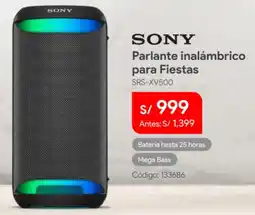 Hiraoka Sony parlante inalámbrico para fiestas oferta