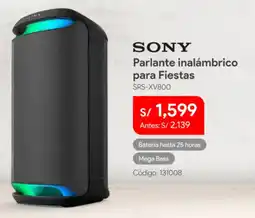 Hiraoka Sony parlante inalámbrico para fiestas oferta