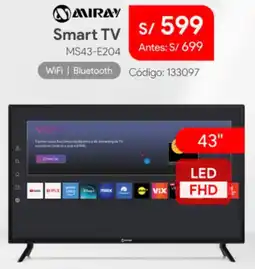 Hiraoka Miray smart tv 43" oferta