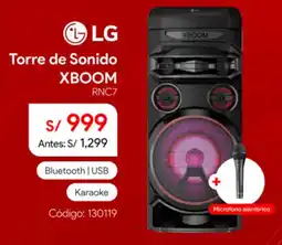 Hiraoka Lg xboom torre de sonido oferta