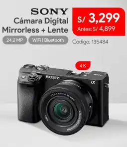 Hiraoka Sony cámara digital mirrorless + lente oferta