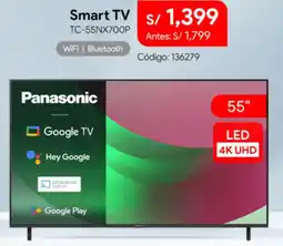 Hiraoka Panasonic smart tv 55" oferta