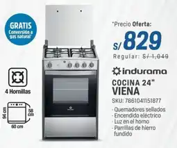El Gallo Más Gallo Indurama cocina 24" viena oferta