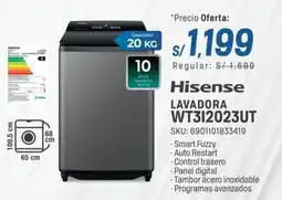 El Gallo Más Gallo Hisense lavadora WT312023UT oferta