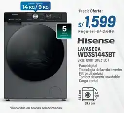 El Gallo Más Gallo Hisense lavaseca WD3S1443BT oferta