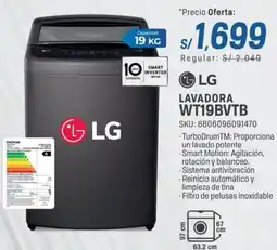 El Gallo Más Gallo Lg lavadora wt19bvtb oferta