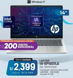 El Gallo Más Gallo Hp laptop 14-EP1001LA oferta