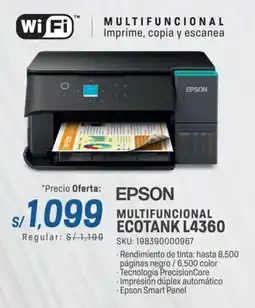 El Gallo Más Gallo Epson multifuncional ecotank L4360 oferta