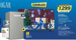 El Gallo Más Gallo Telstar frigobar + smart tv fhd 43" oferta