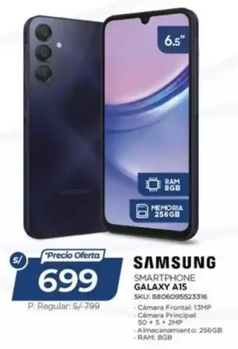 Samsung smartphone galaxy a15