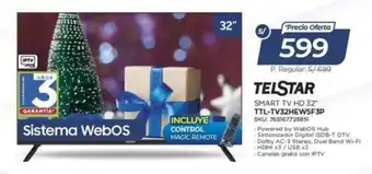 Telstar smart tv hd 32"