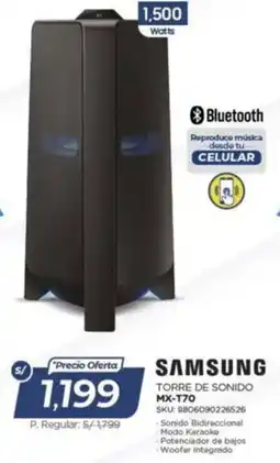 El Gallo Más Gallo Samsung torre de sonido MX-T70 oferta