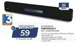 El Gallo Más Gallo Soundbar TSBP015210CT oferta
