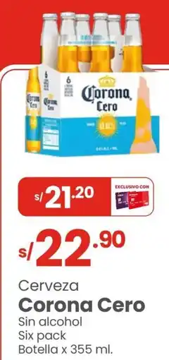 Vega Corona cero cerveza oferta