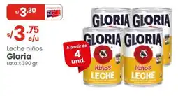 Vega Gloria leche niños lata oferta