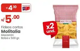 Vega Molitalia fideos cortos macarrón bolsa oferta